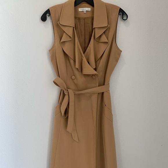 Women’s Sandra Darren Tan Dress Size 8 - Picture 8 of 16